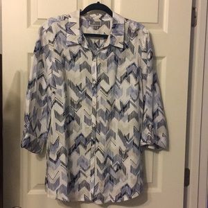 Tunic blouse. Size XL. JM Collection. Perfect cond